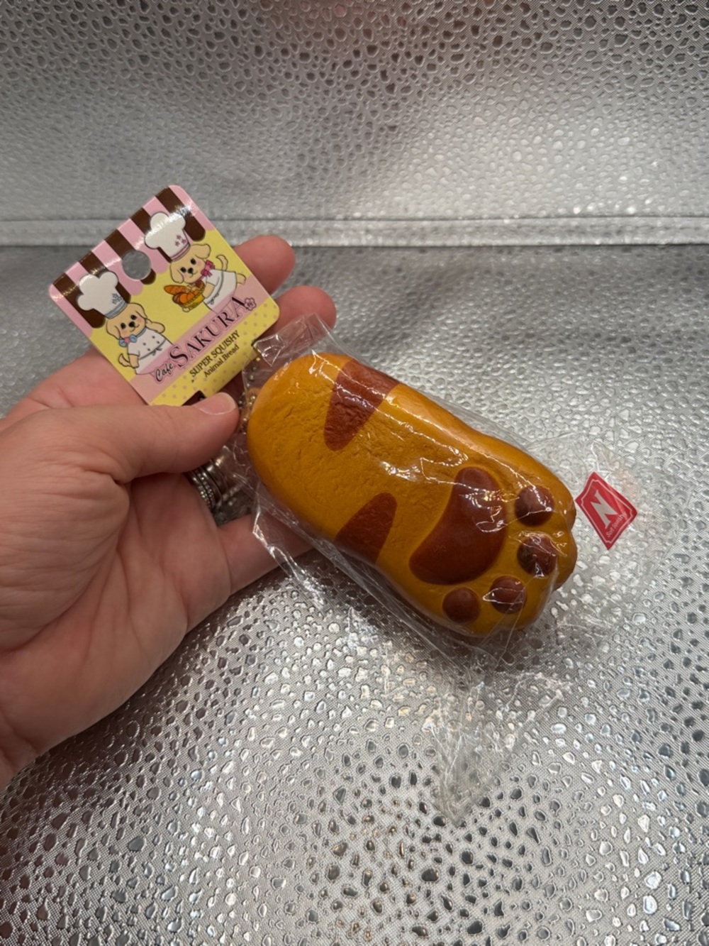 Sakura Cat Paw Bread Cat Paw Squishy Keychain/Bag Charm/Trinket